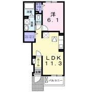 ジャルダン ヴェールⅡの間取り画像
