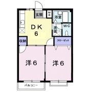 エルディム川西の間取り画像
