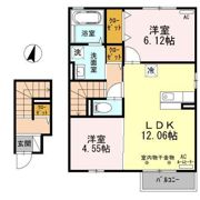 シャンテ城下Aの間取り画像