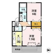 ウエスト ビレッジ Bの間取り画像