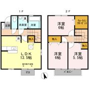 オークスコート西新在家 A棟の間取り画像