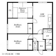 コーポ小谷Bの間取り画像