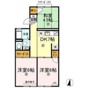 パレーシャル藤原 A棟の間取り画像