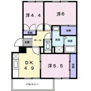 ニューエルディム花水木Bの間取り画像