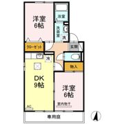 リトルバード横井 B棟の間取り画像