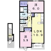 シティフローラル Ⅱの間取り画像
