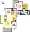 PALACE WEST千里丘 B棟の間取り画像