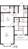 スタジオ足利の間取り画像