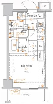 DIPS十条仲原EASTの間取り画像