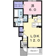 ホルツ タウン Bの間取り画像