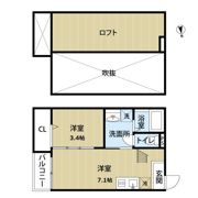 34－倶楽部ハウスの間取り画像