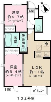 ウィズ セゾンの間取り画像
