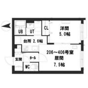 グランメール 南平岸駅前の間取り画像