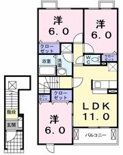 アンジェラスAの間取り画像