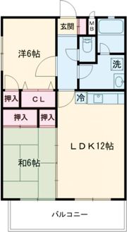 パルジュ鶴崎の間取り画像