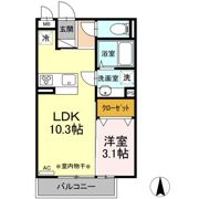 コモンリード華孝 山王の間取り画像