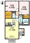 La Pomodoro Bの間取り画像