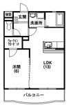 メゾンドヴェルメールの間取り画像