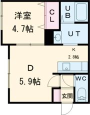 ルラーシェ豊岡3の間取り画像