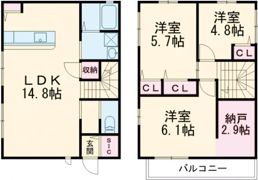 スマートハイム北本荘 C棟の間取り画像