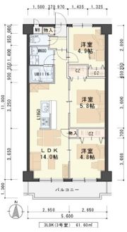 エクセレント岩沼の間取り画像