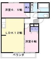 ハイツレインボーの間取り画像