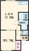 ロジェ新富の間取り画像