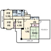 ヴェルビュ一社の間取り画像
