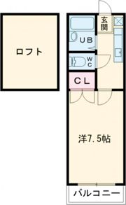 レッドハウス福益 Bの間取り画像
