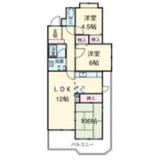 ヴェルビュ一社の間取り画像