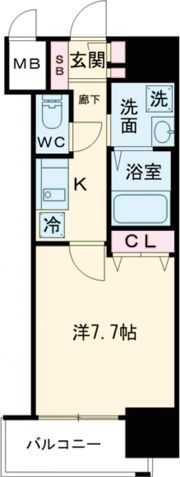 ピアグレース神戸の間取り画像