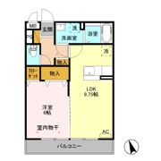 ポンテ リーベ Aの間取り画像