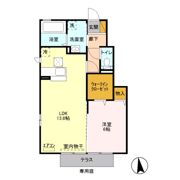 サンモール(川越) Aの間取り画像