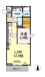 カーサ・エテルノ西津田Bの間取り画像