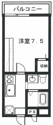 フラッティ堀川高辻の間取り画像