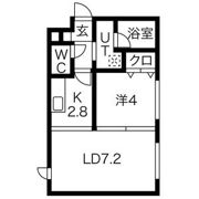 HOPE月寒中央 Bの間取り画像