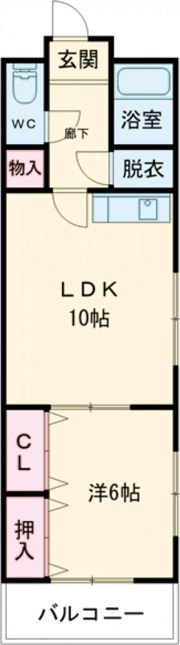 ネオハイツ佐世保の間取り画像