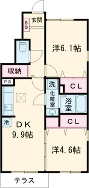 ギャラン・コートAの間取り画像