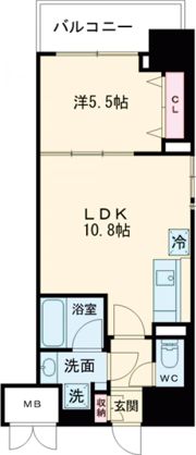 L・Isobe三宮の間取り画像