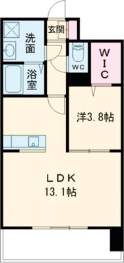 クロノス40新町IIIの間取り画像