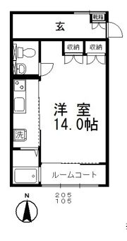 ゴールドパークBの間取り画像