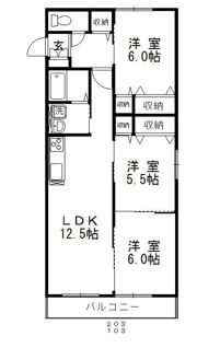 パインツリーFの間取り画像