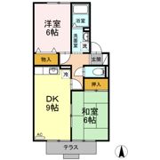 セジュールオリオン Aの間取り画像