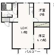 ベルデ高石 Aの間取り画像
