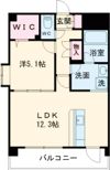 クイーンズ藤崎表参道の間取り画像