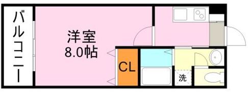 LEAD IN AIS鹿大前の間取り画像