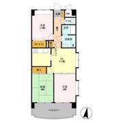 エーヴィゲス市川の間取り画像