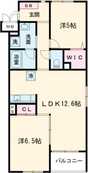 葛城レジデンスの間取り画像