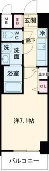 アドバンス三宮シュロスの間取り画像
