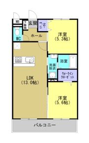 レリアテラス稲荷町の間取り画像